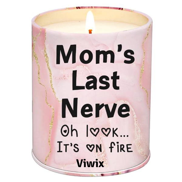 Viwix Lavender Scented Soy Candles - Mom's Last Nerve, Oh Look It's